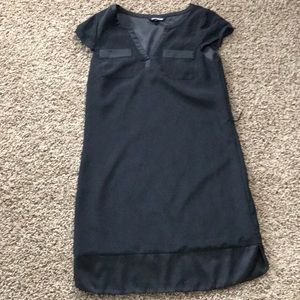 Black shift dress